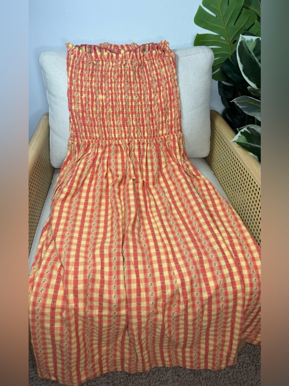 Damson Madder Grace Squareneck Midi Dress US Size 8 - Picture 5 of 10